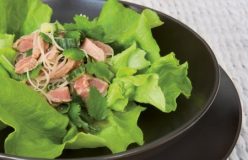 Beef and rice noodle salad