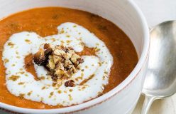 Roasted tomato and cumin soup