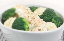 Cauliflower and Broccoli Gratin