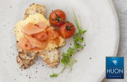 Smoked Salmon with creamy scrambled eggs and chives